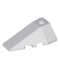 LEGO - Wig 4 x 2 driedubbel links - Light Bluish Gray | N - Thumbnail