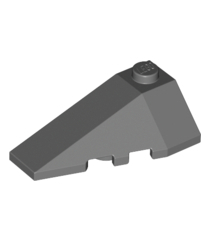 LEGO - Wig 4 x 2 driedubbel links - Dark Bluish Gray | N - Thumbnail