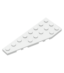 LEGO - Wig, plaat 8 x 3 vijfhoekig links - White | N - Thumbnail