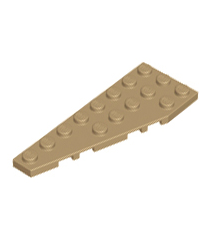 LEGO - Wig, plaat 8 x 3 vijfhoekig links - Dark Tan | N - Thumbnail