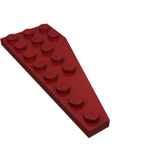 LEGO - Wig, plaat 8 x 3 vijfhoekig links - Dark Red | N - Thumbnail