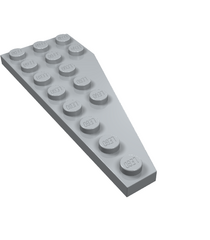LEGO - Wig, plaat 8 x 3 vijfhoekig links - Light Bluish Gray | N - Thumbnail