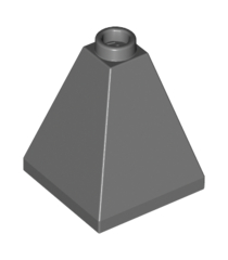 LEGO - Helling 75 graden2 x 2 x 2 viervoudig bol - geblokkeerde open of holle nop - Dark Bluish Gray | N - Thumbnail