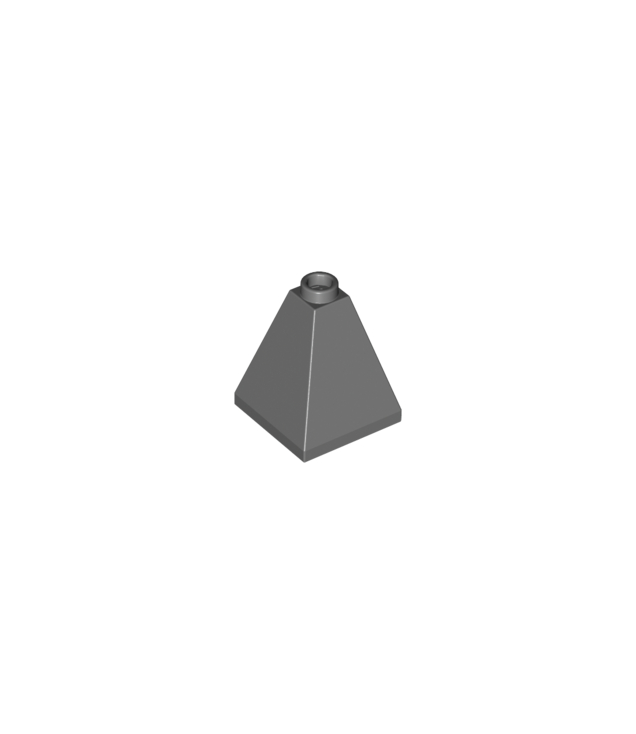 LEGO - Helling 75 graden2 x 2 x 2 viervoudig bol - geblokkeerde open of holle nop - Dark Bluish Gray | N
