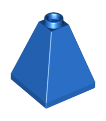 LEGO - Helling 75 graden2 x 2 x 2 viervoudig bol - geblokkeerde open of holle nop - Blue | N - Thumbnail