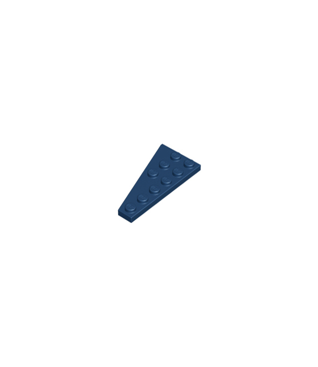 LEGO - Wig, plaat 6 x 3 rechts - Dark Blue | N