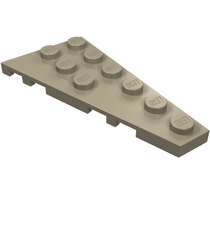 LEGO - Wig, plaat 6 x 3 rechts - Dark Tan | N - Thumbnail