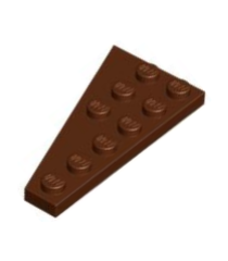 LEGO - Wig, plaat 6 x 3 rechts - Reddish Brown | N - Thumbnail
