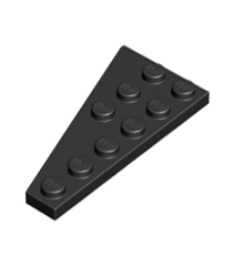 LEGO - Wig, plaat 6 x 3 rechts - Black | N - Thumbnail