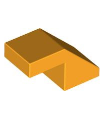 LEGO - Helling 45 graden 2 x 1 met uitsparing zonder nop - Bright Light Orange | N - Thumbnail