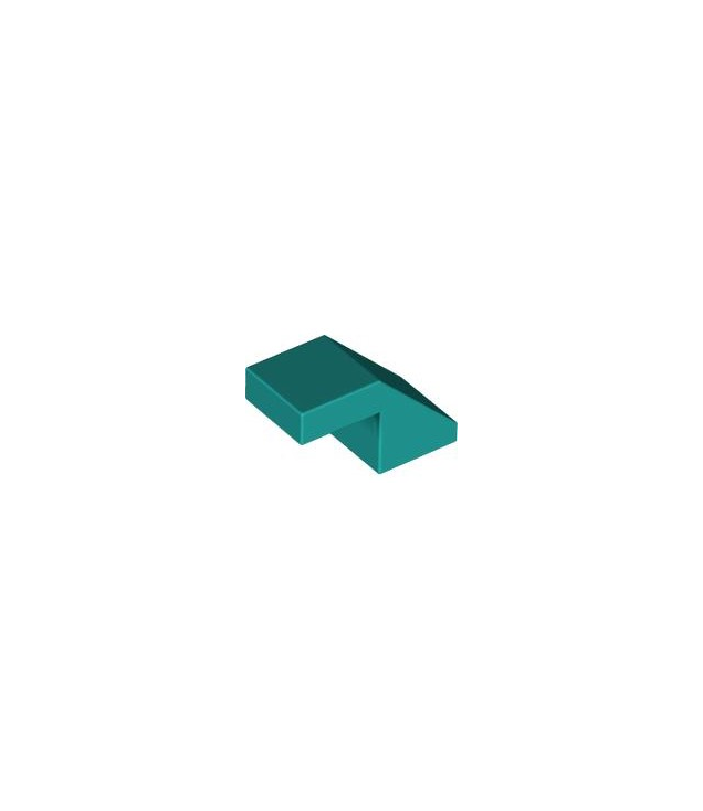 LEGO - Helling 45 graden 2 x 1 met uitsparing zonder nop - Dark Turquoise | N