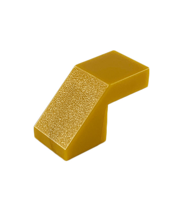 LEGO - Helling 45 graden 2 x 1 met uitsparing zonder nop - Pearl Gold | N