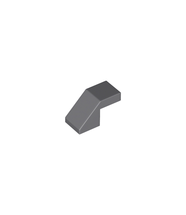 LEGO - Helling 45 graden 2 x 1 met uitsparing zonder nop - Dark Bluish Gray | N