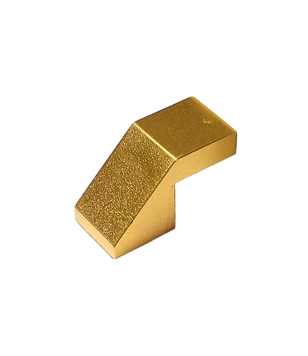 LEGO - Helling 45 graden 2 x 1 met uitsparing zonder nop - Metallic Gold | N