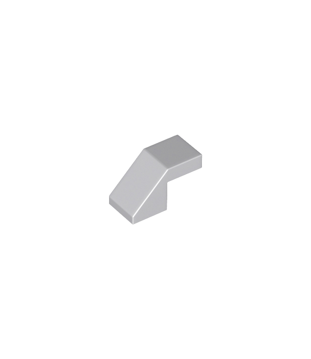 LEGO - Helling 45 graden 2 x 1 met uitsparing zonder nop - Light Bluish Gray | N