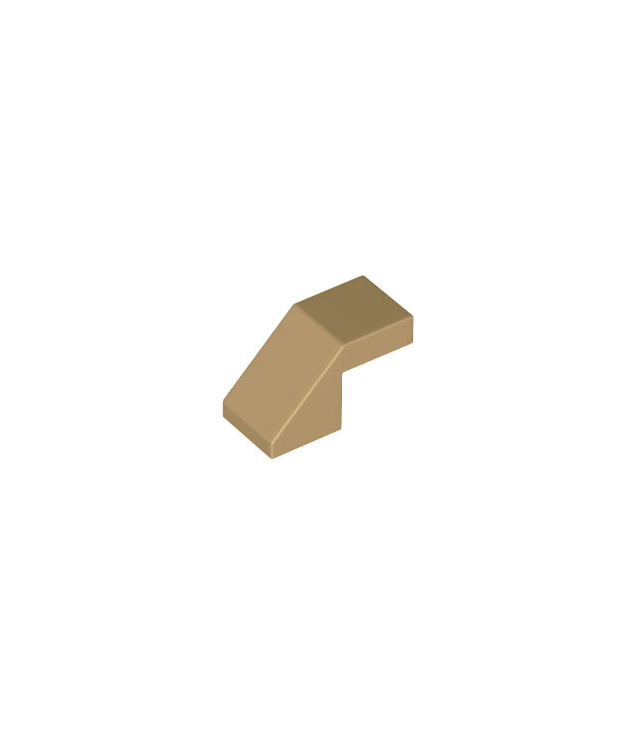 LEGO - Helling 45 graden 2 x 1 met uitsparing zonder nop - Dark Tan | N