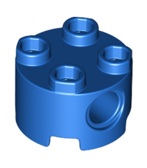 LEGO - Steen, rond 2 x 2 met pen-gaten - Blue | N - Thumbnail