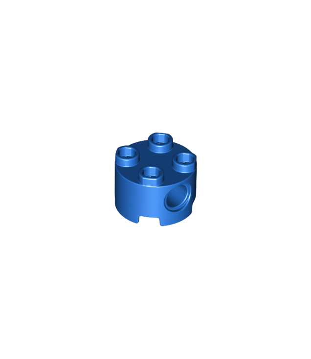 LEGO - Steen, rond 2 x 2 met pen-gaten - Blue | N