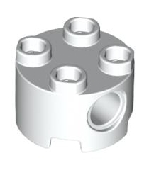 LEGO - Steen, rond 2 x 2 met pen-gaten - White | N - Thumbnail