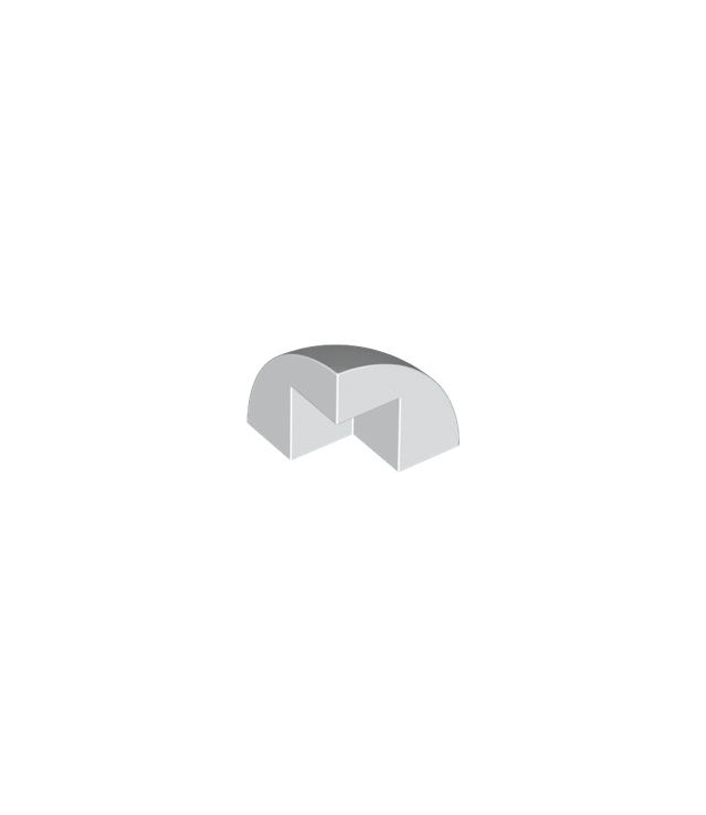 LEGO - Steen, ronde hoek 2 x 2 x 1 2/3 koepelvormige bovenkant - White | N