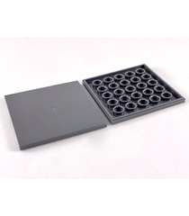 LEGO - Tegel 6 x 6 met onderbuizen - Dark Bluish Gray | N - Thumbnail
