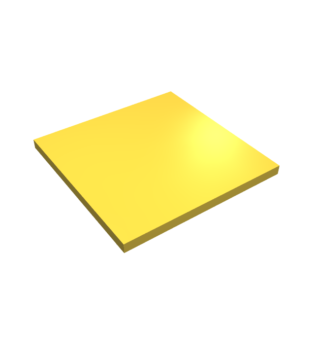 LEGO - Tegel 6 x 6 met onderbuizen - Yellow | N