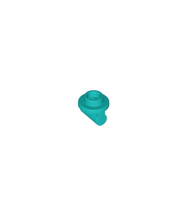 LEGO - Plaat, rond 1 x 1 met staaf-handgreep op lange steel - Dark Turquoise | N