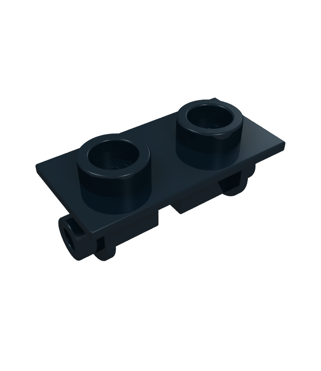 LEGO - Scharniersteen 1 x 2 bovenplaat - Black | N