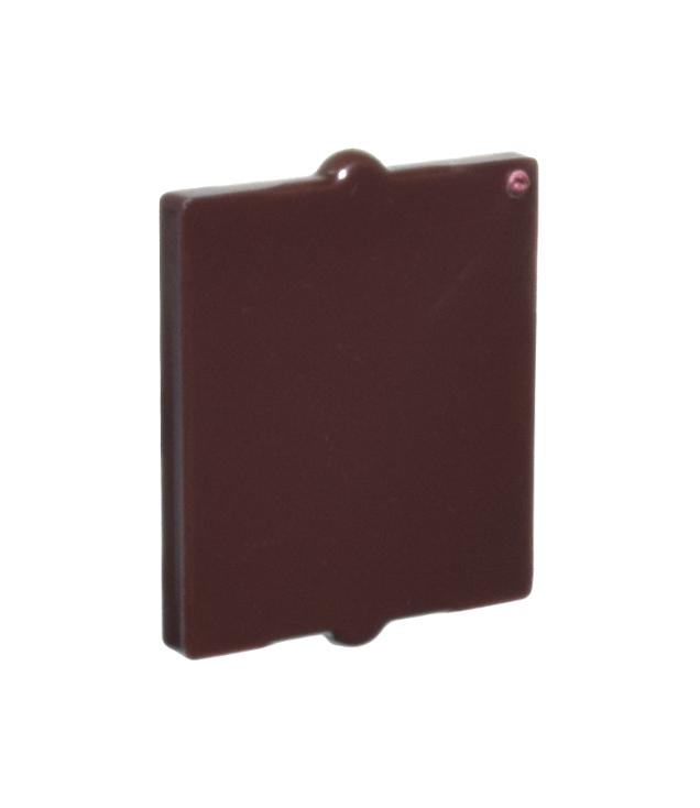 LEGO - Glas voor raam 1 x 2 x 2 vlakke voorkant - Dark Brown | N