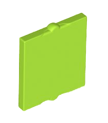 LEGO - Glas voor raam 1 x 2 x 2 vlakke voorkant - Lime | N - Thumbnail