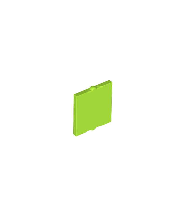 LEGO - Glas voor raam 1 x 2 x 2 vlakke voorkant - Lime | N