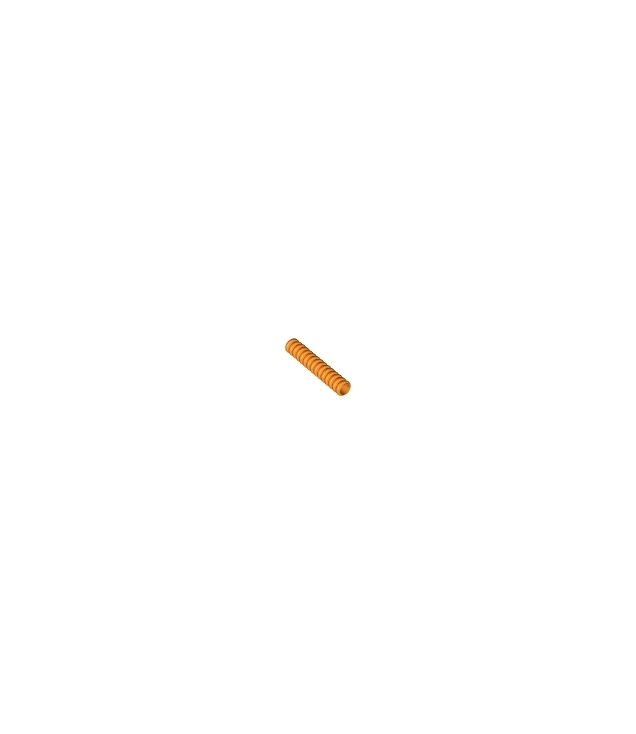 LEGO - Slang, geribbeld 7mm Ø 5L / 4,0cm - Orange | N