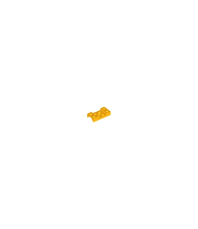 LEGO - Voertuig, spatbord 2 x 4 met boog met noppen en gat - Bright Light Orange | N