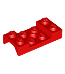 LEGO - Voertuig, spatbord 2 x 4 met boog met noppen en gat - Red | N - Thumbnail
