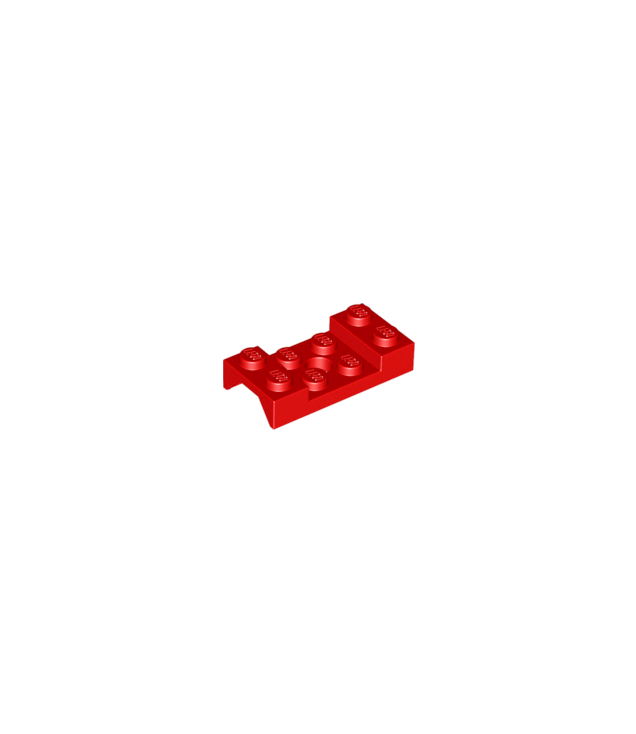 LEGO - Voertuig, spatbord 2 x 4 met boog met noppen en gat - Red | N