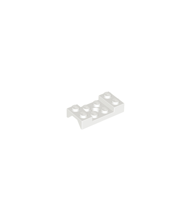 LEGO - Voertuig, spatbord 2 x 4 met boog met noppen en gat - White | N