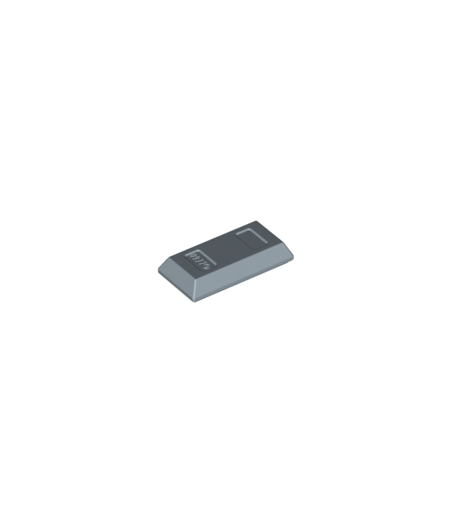 LEGO - Minifiguur-accessoire, goudstaaf / baar - Sand Blue | N