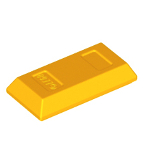 LEGO - Minifiguur-accessoire, goudstaaf / baar - Bright Light Orange | N - Thumbnail