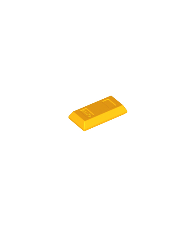 LEGO - Minifiguur-accessoire, goudstaaf / baar - Bright Light Orange | N