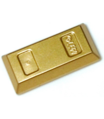 LEGO - Minifiguur-accessoire, goudstaaf / baar - Metallic Gold | N - Thumbnail