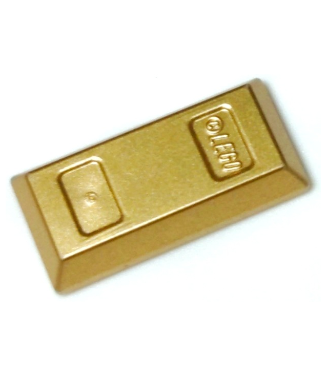 LEGO - Minifiguur-accessoire, goudstaaf / baar - Metallic Gold | N