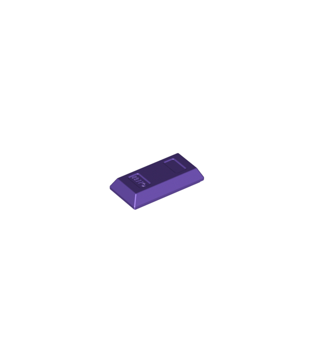 LEGO - Minifiguur-accessoire, goudstaaf / baar - Dark Purple | N