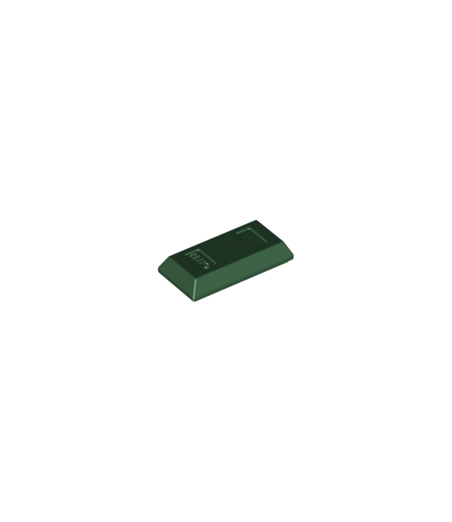 LEGO - Minifiguur-accessoire, goudstaaf / baar - Dark Green | N