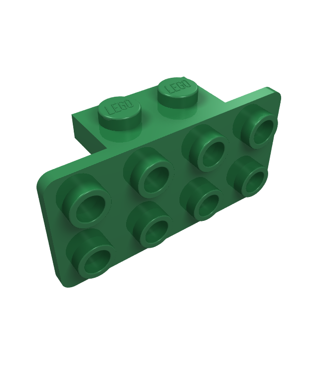 LEGO - Beugel 1 x 2 - 2 x 4 - Green | N