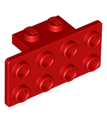 LEGO - Beugel 1 x 2 - 2 x 4 - Red | N - Thumbnail