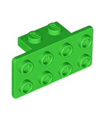 LEGO - Beugel 1 x 2 - 2 x 4 - Bright Green | N - Thumbnail