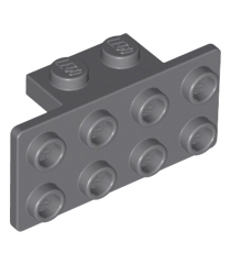 LEGO - Beugel 1 x 2 - 2 x 4 - Dark Bluish Gray | N - Thumbnail