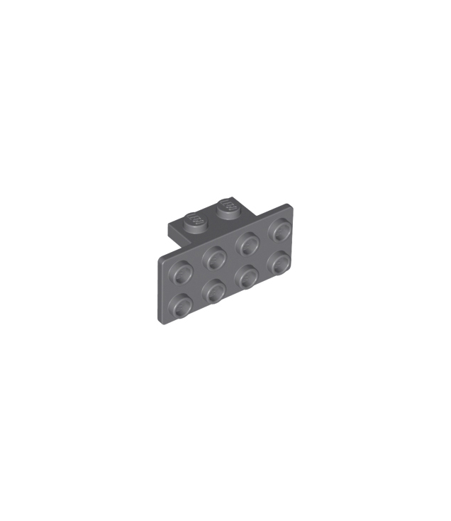 LEGO - Beugel 1 x 2 - 2 x 4 - Dark Bluish Gray | N