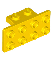 LEGO - Beugel 1 x 2 - 2 x 4 - Yellow | N - Thumbnail