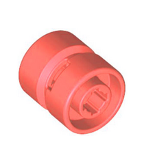 LEGO - Wiel Ø11 x 12 mm met inkeping voor wielhouderpen - Coral | N - Thumbnail